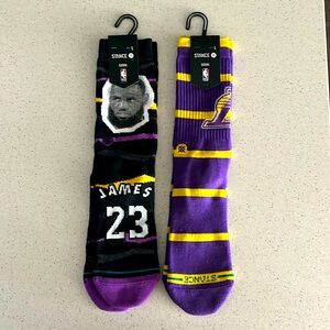 Two pairs of Stance Laker socks